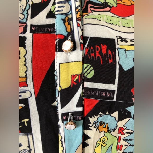 Behulastyle vintage buttoned up shirt - comics cartoon - Picture 6 of 17